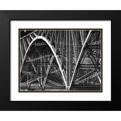 Structural Details IX Black Modern Wood Framed Art Print with Double Matting by Pica, Jeff