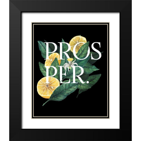 Prosper and Thrive I Black Modern Wood Framed Art Print with Double Matting by Popp, Grace