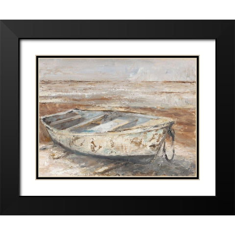 Weathered Rowboat I Black Modern Wood Framed Art Print with Double Matting by Harper, Ethan