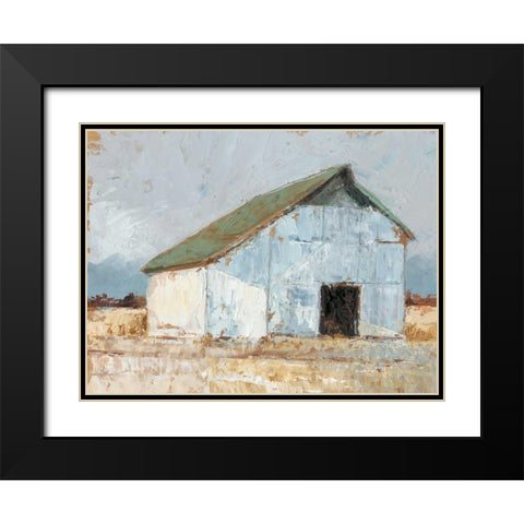 Whitewashed Barn I Black Modern Wood Framed Art Print with Double Matting by Harper, Ethan