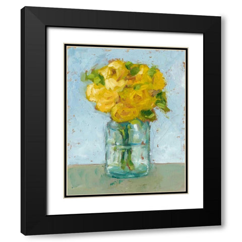 Impressionist Floral Study III Black Modern Wood Framed Art Print with Double Matting by Harper, Ethan