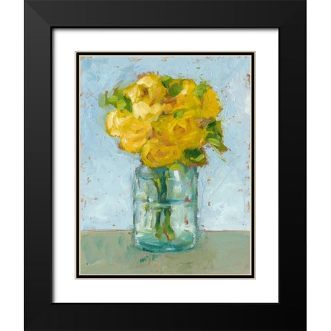 Impressionist Floral Study III Black Modern Wood Framed Art Print with Double Matting by Harper, Ethan