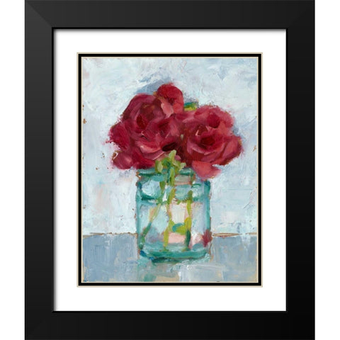 Impressionist Floral Study IV Black Modern Wood Framed Art Print with Double Matting by Harper, Ethan