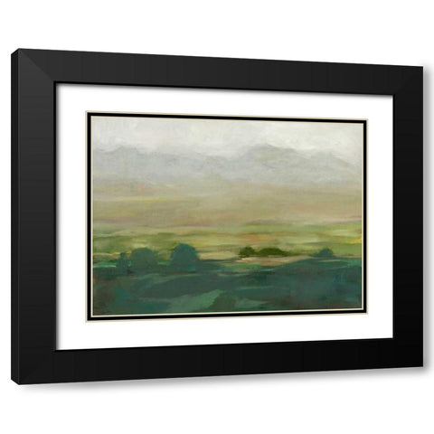 Misty Valley I Black Modern Wood Framed Art Print with Double Matting by Harper, Ethan