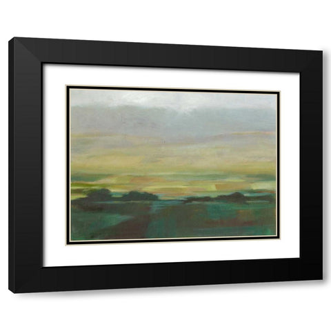 Misty Valley II Black Modern Wood Framed Art Print with Double Matting by Harper, Ethan