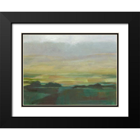 Misty Valley II Black Modern Wood Framed Art Print with Double Matting by Harper, Ethan