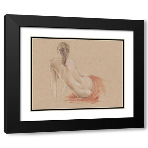 Classical Figure Study II Black Modern Wood Framed Art Print with Double Matting by Harper, Ethan