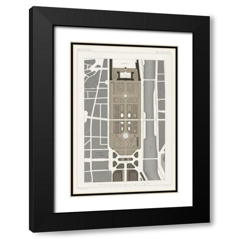 Palais Des Tuileries, Paris I Black Modern Wood Framed Art Print with Double Matting by Vision Studio