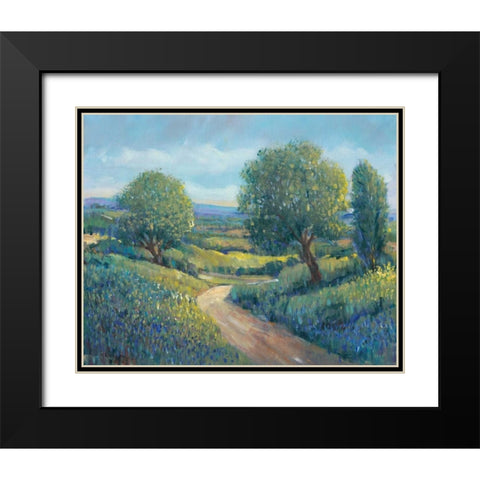Country Sentrees II Black Modern Wood Framed Art Print with Double Matting by OToole, Tim