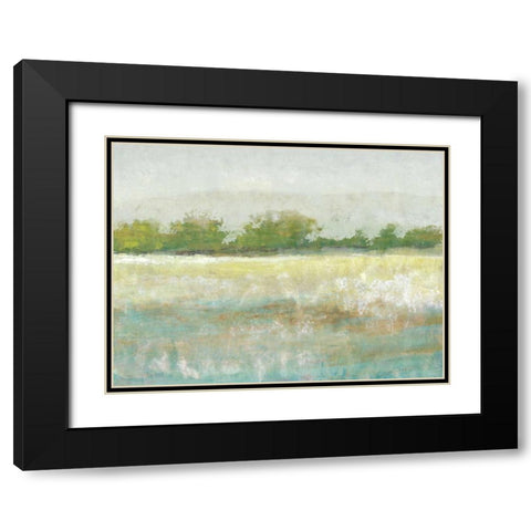 Spring Treeline II Black Modern Wood Framed Art Print with Double Matting by OToole, Tim