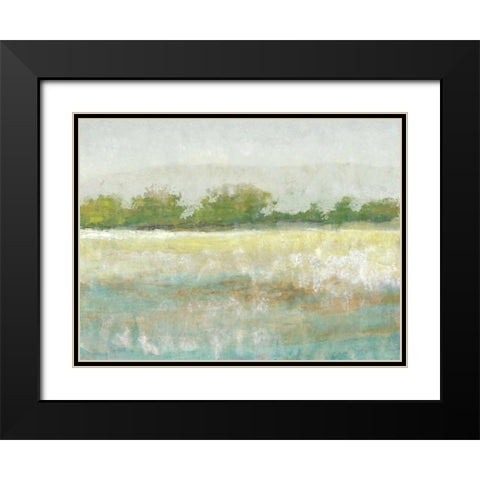 Spring Treeline II Black Modern Wood Framed Art Print with Double Matting by OToole, Tim