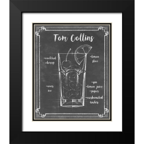 Mixology II Black Modern Wood Framed Art Print with Double Matting by Harper, Ethan