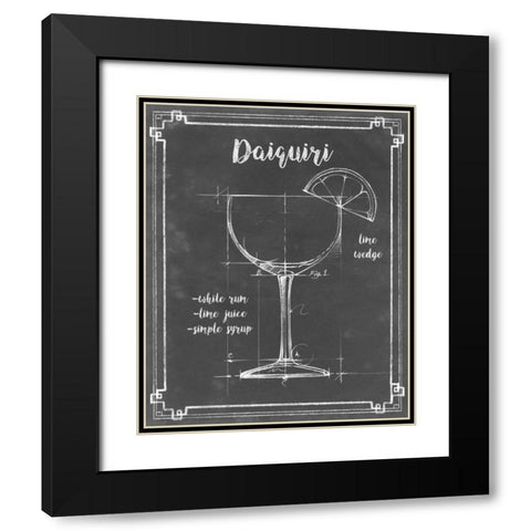 Mixology III Black Modern Wood Framed Art Print with Double Matting by Harper, Ethan