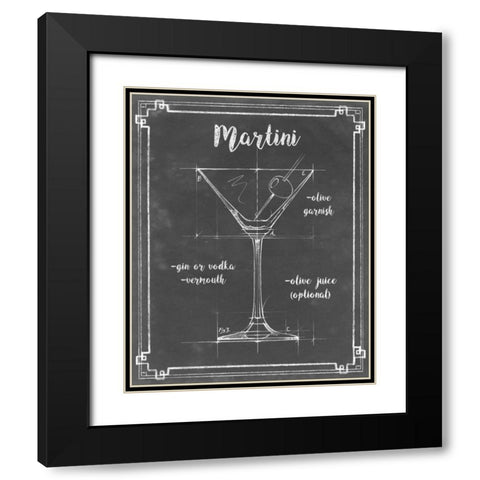Mixology V Black Modern Wood Framed Art Print with Double Matting by Harper, Ethan