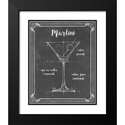 Mixology V Black Modern Wood Framed Art Print with Double Matting by Harper, Ethan
