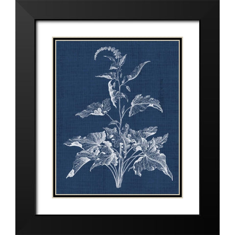 Foliage Chintz II Black Modern Wood Framed Art Print with Double Matting by Vision Studio