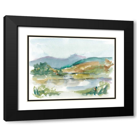 Impressionist Watercolor II Black Modern Wood Framed Art Print with Double Matting by Harper, Ethan