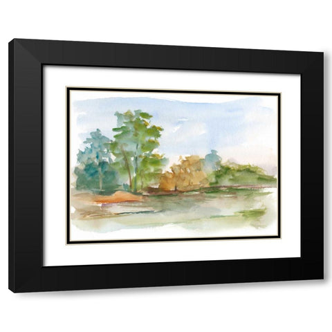 Impressionist Watercolor III Black Modern Wood Framed Art Print with Double Matting by Harper, Ethan