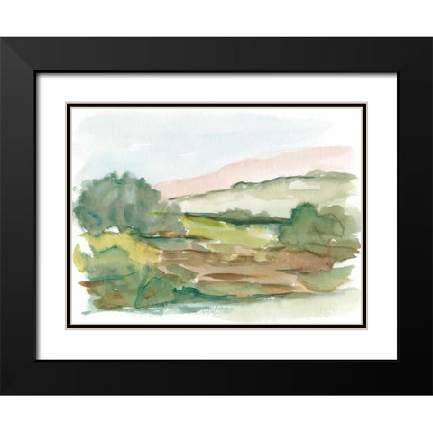 Impressionist Watercolor IV Black Modern Wood Framed Art Print with Double Matting by Harper, Ethan