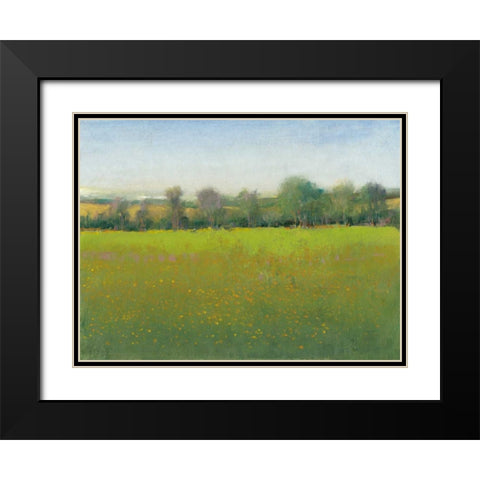 Verdant Countryside I Black Modern Wood Framed Art Print with Double Matting by OToole, Tim