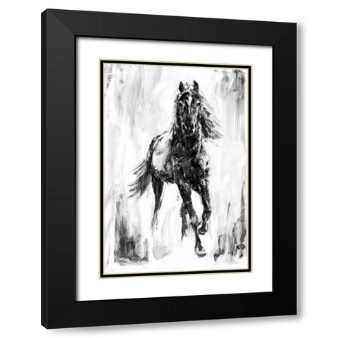 Rustic Stallion I Black Modern Wood Framed Art Print with Double Matting by Harper, Ethan