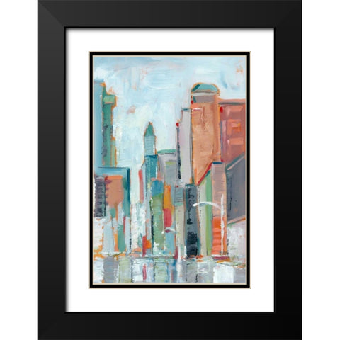 Downtown Contemporary I Black Modern Wood Framed Art Print with Double Matting by Harper, Ethan