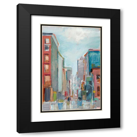 Downtown Contemporary II Black Modern Wood Framed Art Print with Double Matting by Harper, Ethan