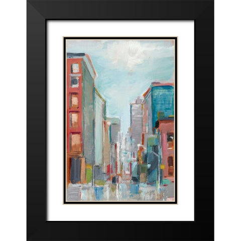 Downtown Contemporary II Black Modern Wood Framed Art Print with Double Matting by Harper, Ethan