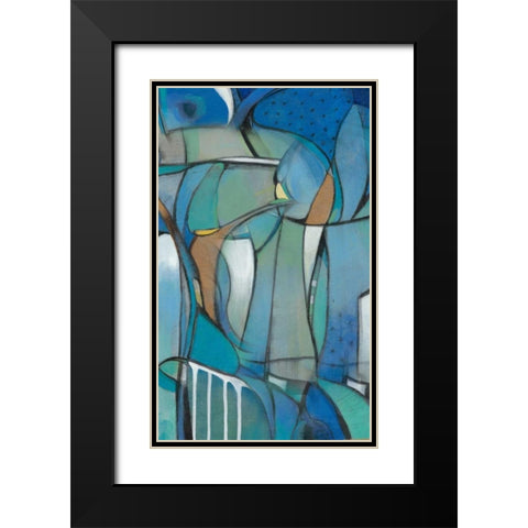 Rose Bud I Black Modern Wood Framed Art Print with Double Matting by OToole, Tim