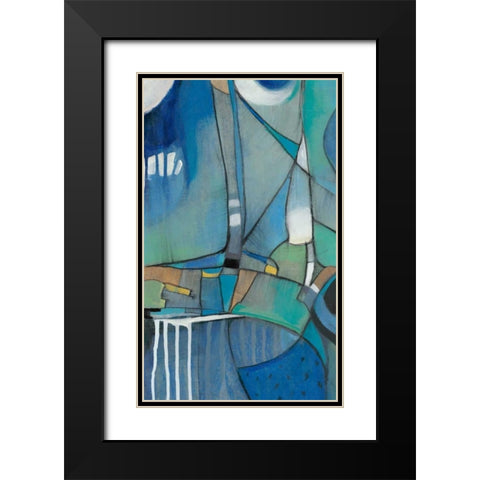 Rose Bud II Black Modern Wood Framed Art Print with Double Matting by OToole, Tim