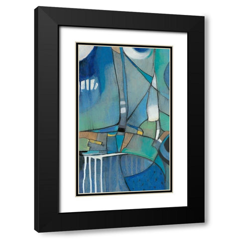 Rose Bud II Black Modern Wood Framed Art Print with Double Matting by OToole, Tim