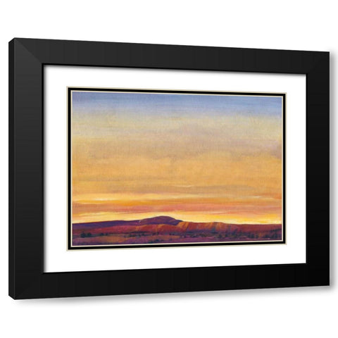 Red Rocks I Black Modern Wood Framed Art Print with Double Matting by OToole, Tim