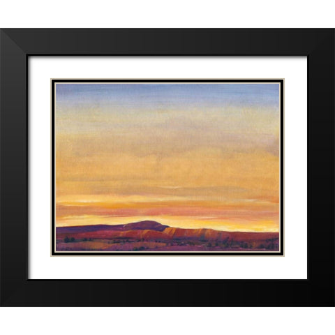 Red Rocks I Black Modern Wood Framed Art Print with Double Matting by OToole, Tim