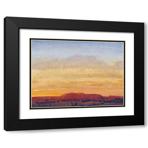 Red Rocks II Black Modern Wood Framed Art Print with Double Matting by OToole, Tim