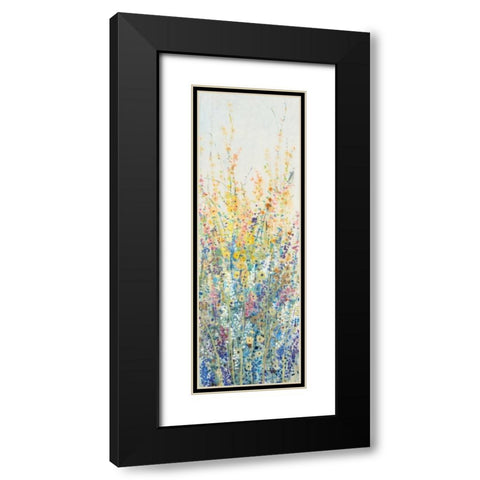 Wildflower Panel II Black Modern Wood Framed Art Print with Double Matting by OToole, Tim