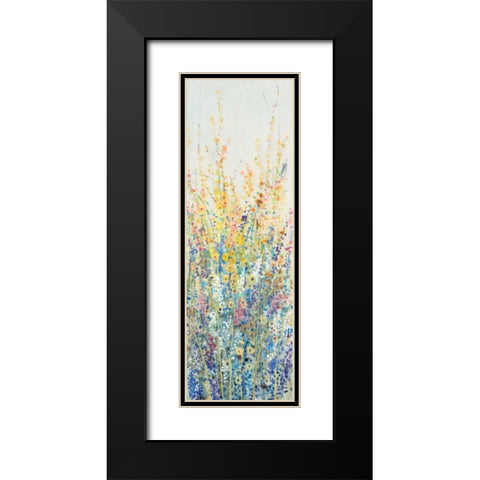 Wildflower Panel II Black Modern Wood Framed Art Print with Double Matting by OToole, Tim