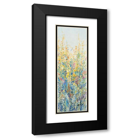 Wildflower Panel III Black Modern Wood Framed Art Print with Double Matting by OToole, Tim