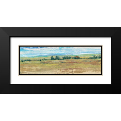 Distant Treeline Panel I Black Modern Wood Framed Art Print with Double Matting by OToole, Tim