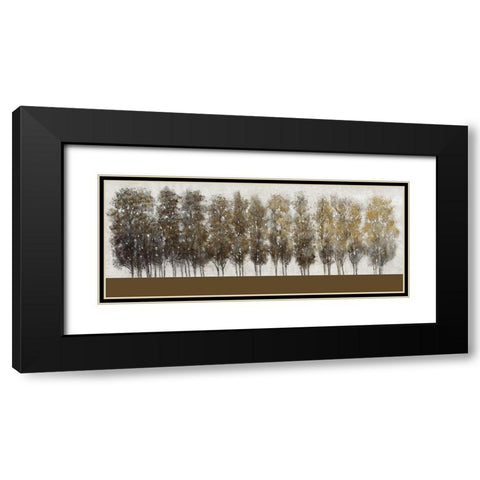 Gilt Foliage Black Modern Wood Framed Art Print with Double Matting by OToole, Tim