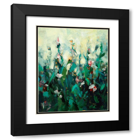 Ode to Monet 2 Black Modern Wood Framed Art Print with Double Matting by Dag, Inc.