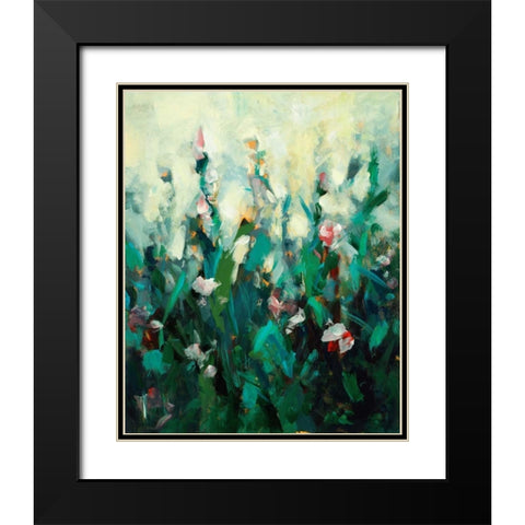 Ode to Monet 2 Black Modern Wood Framed Art Print with Double Matting by Dag, Inc.