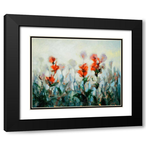 Ode to Monet 3 Black Modern Wood Framed Art Print with Double Matting by Dag, Inc.