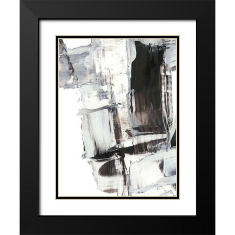 Topple III Black Modern Wood Framed Art Print with Double Matting by Harper, Ethan