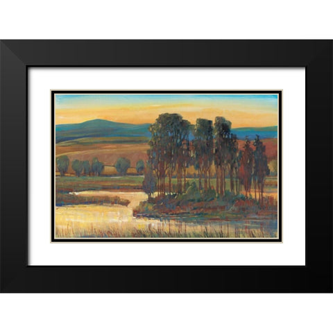 Open Inlet II Black Modern Wood Framed Art Print with Double Matting by OToole, Tim