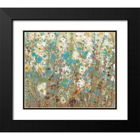 Flowering Vines II Black Modern Wood Framed Art Print with Double Matting by OToole, Tim