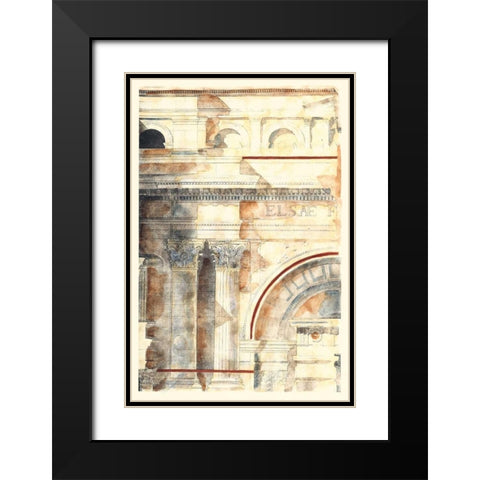 Classical Architecture I GOLD Black Modern Wood Framed Art Print with Double Matting by Vision Studio
