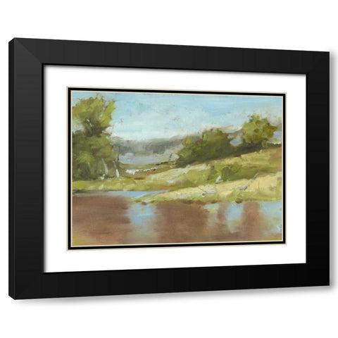 Muddy River I Black Modern Wood Framed Art Print with Double Matting by Harper, Ethan