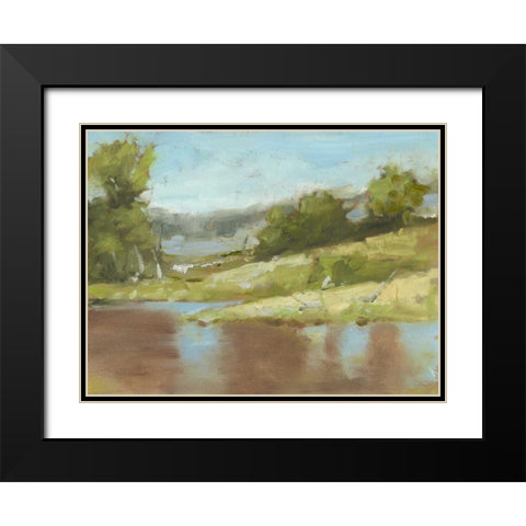 Muddy River I Black Modern Wood Framed Art Print with Double Matting by Harper, Ethan