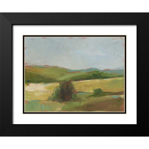 Rolling Pasture II Black Modern Wood Framed Art Print with Double Matting by Harper, Ethan