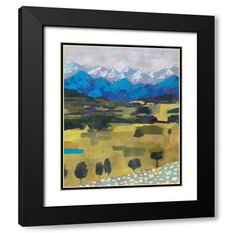 Alpine Impression I Black Modern Wood Framed Art Print with Double Matting by Borges, Victoria